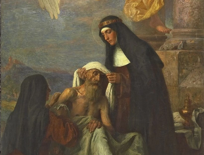 1862-Emanuel Dítě Jr. - Santa Agnese che cura i malati (1895)